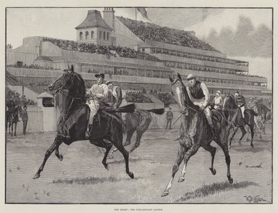 Le Derby, le canter préliminaire - William Barnes Wollen